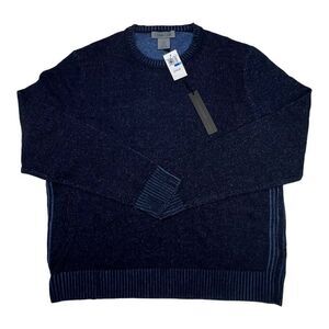 New Dylan Gray Men  US XLNavy Blue Sweatshirt Crew Neck Classic Sweater Pullover